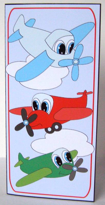 Aeroplanes Voucher Card by Margaret McCartney