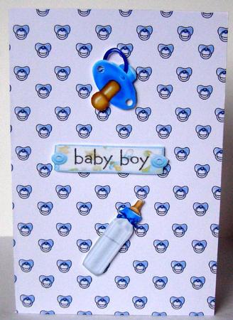 Blue Pacifier Background Paper by Margaret McCartney