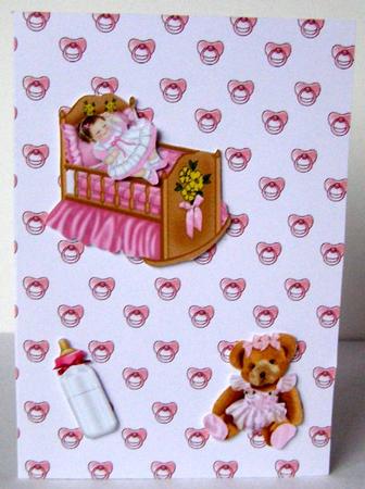 Pink Pacifier Background Paper by Margaret McCartney