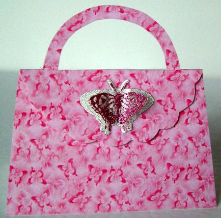 Bright Pink Butterflies Backing Paper by Margaret McCartney