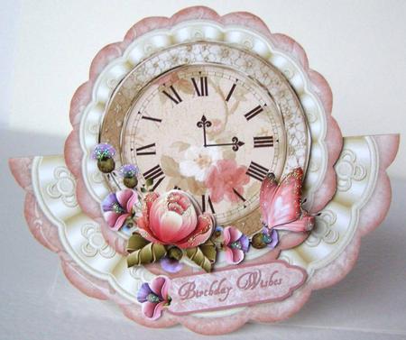 Timeless Roses Wobble Card by Margaret McCartney