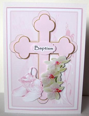 Religious Christening Kit Girl with Stand by Margaret McCartney