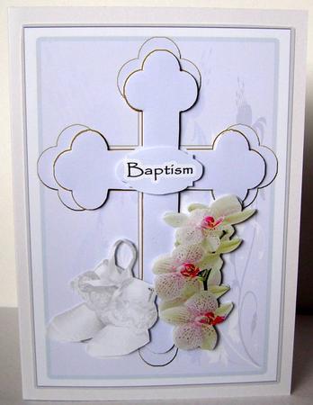 Religious Christening Kit Boy with Stand by Margaret McCartney