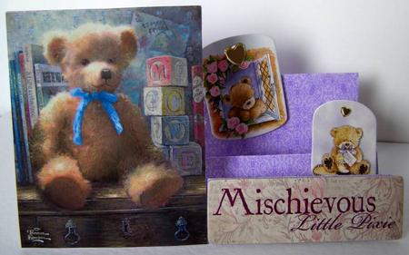 Emilys Little Jewel Purple Floral 2 by Margaret McCartney