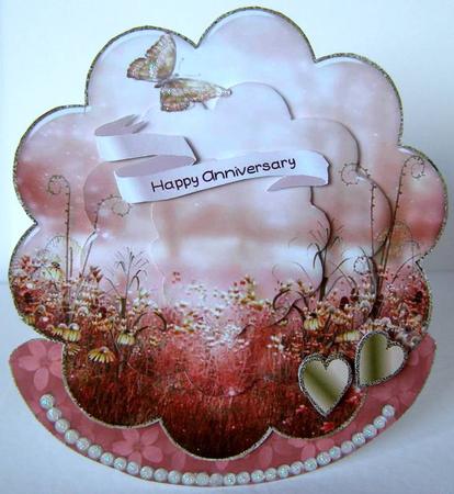 Wild Flowers Rocker/wobble Card 1 by Margaret McCartney