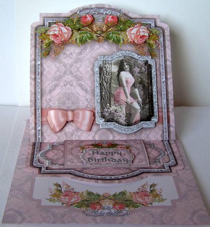 Vintage Beauty with Roses by Margaret McCartney