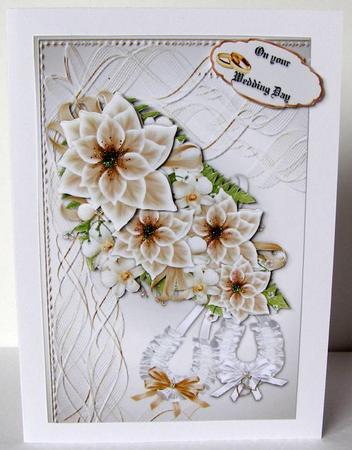 Ivory or Cream and White Bouquet Wedding by Margaret McCartney