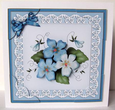 Pretty Viola 3D Decoupage Sheet by Margaret McCartney