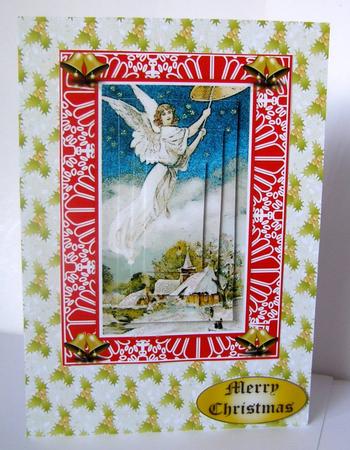 Vintage Christmas Angel Pyramid by Margaret McCartney