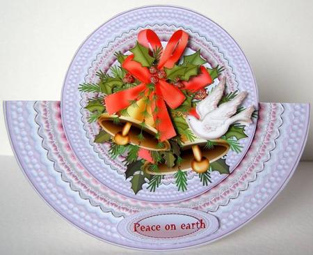 Wobblecard Christmas Bells by Margaret McCartney