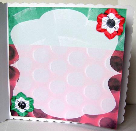 Frilly Corset 8x8 Insert & Tags - Hot Pink & Green by Margaret McCartney