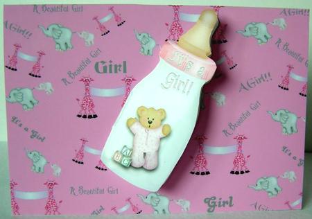Animals Baby Girl Paper by Margaret McCartney