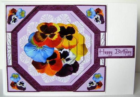 Exploding Verse -friendship (pansies) by Margaret McCartney