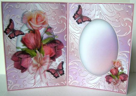 Insert to Bunch of Flowers Card Front by Margaret McCartney