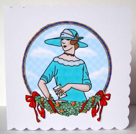 Twenties Christmas Coloured by Margaret McCartney