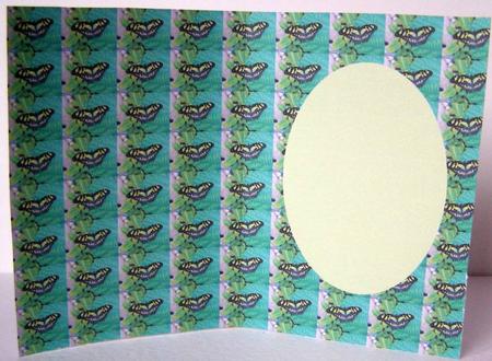 Green Butterfly Insert by Margaret McCartney