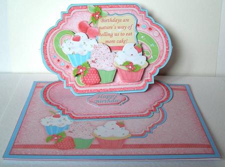 Eat More Cake! Birthday Easel Card Kit by Margaret McCartney