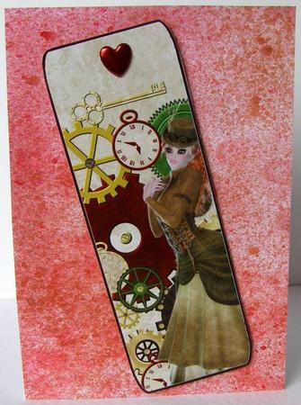Pink Grunge Handmade Background by Margaret McCartney