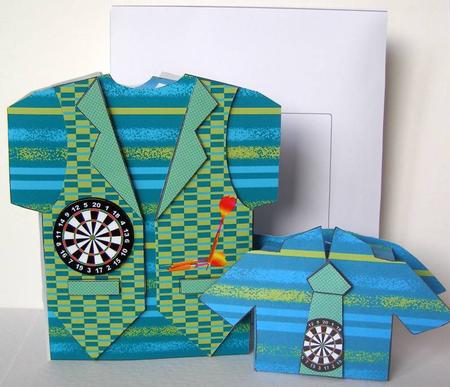 Darts T-shirt & Waistcoat Card & Gift Box Kit by Margaret McCartney