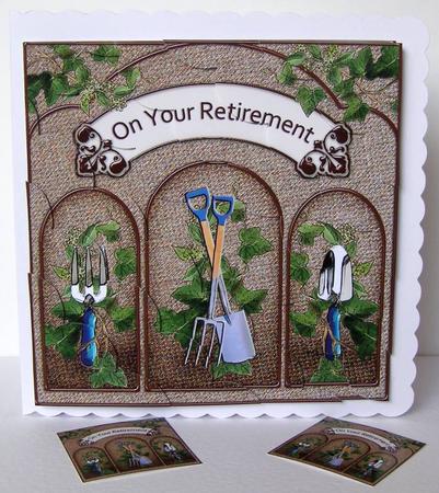 8 x 8 Gardening Retirement Scalloped Corner Kit by Margaret McCartney