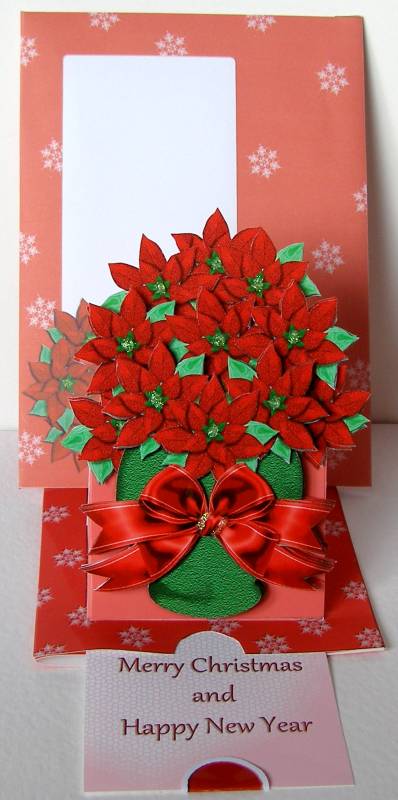 Slider-easel - Poinsettias Red by Margaret McCartney