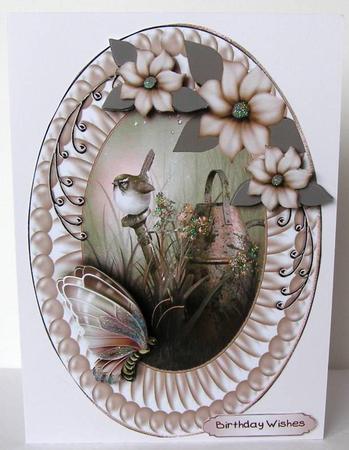 Treasured Garden Card Topper 3 by Margaret McCartney