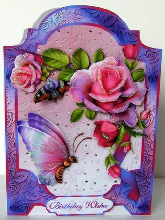 Roses Romantica Screen Card by Margaret McCartney