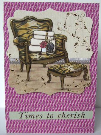 Purple with Gold Weave Backing Paper by Margaret McCartney