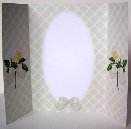 A Delicate Yellow Rose Gatefold Insert by Margaret McCartney