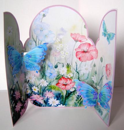 Gatefold Pop Up Meadow Butterflies by Margaret McCartney