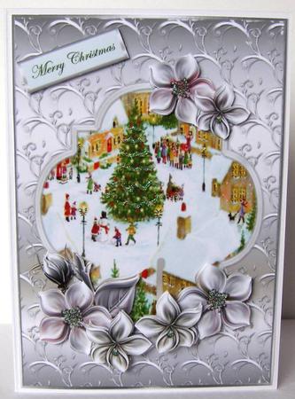 Vintage Village Christmas Tree by Margaret McCartney
