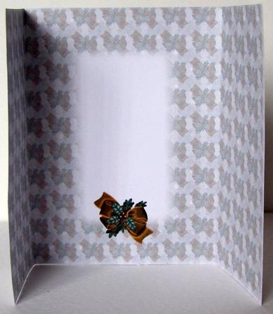 Copper Xmas Candy Canes Gatefold Insert by Margaret McCartney