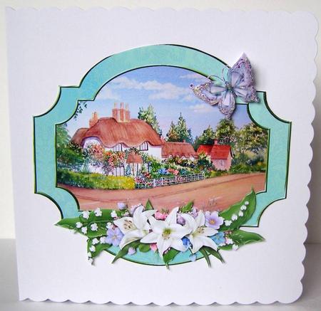 Swan Street New Forest Watercolour Decoupage Sheet by Margaret McCartney