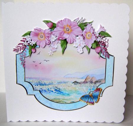 Twilight Surf Watercolour Decoupage Sheet by Margaret McCartney