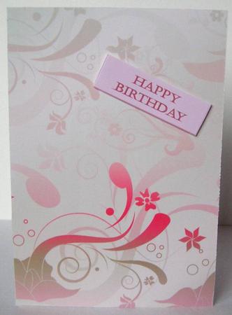 Floral Swirl Cream Pink Browns by Margaret McCartney