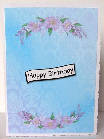 Damask Background with Sprays of Pink Flowers by Margaret McCartney