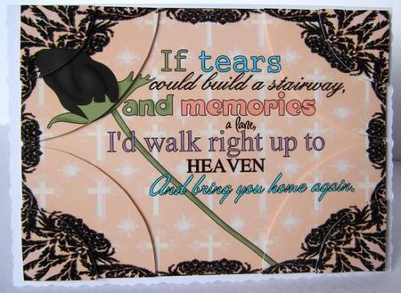 Black Rose If Tears Could Build a Stairway by Margaret McCartney