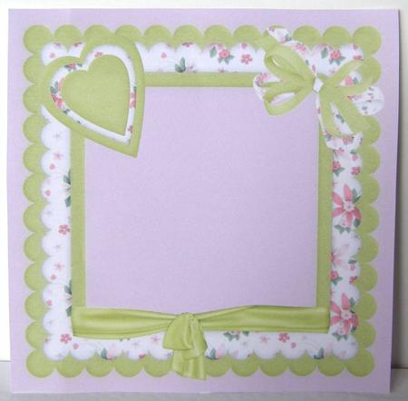 Pretty Framed Flowers Insert by Margaret McCartney