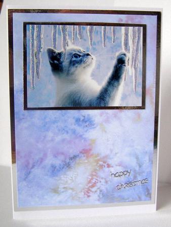 Watercolour Burst Blue Vellum by Margaret McCartney