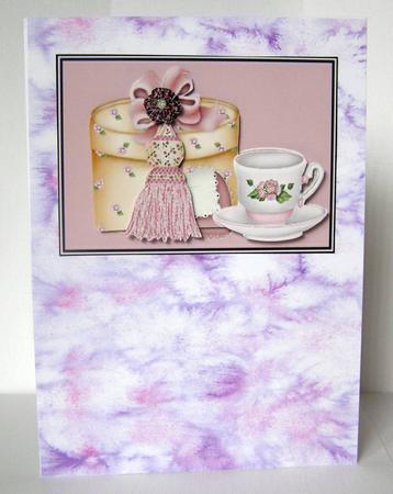 Purple Salt Sprinkle Watercolour Background by Margaret McCartney