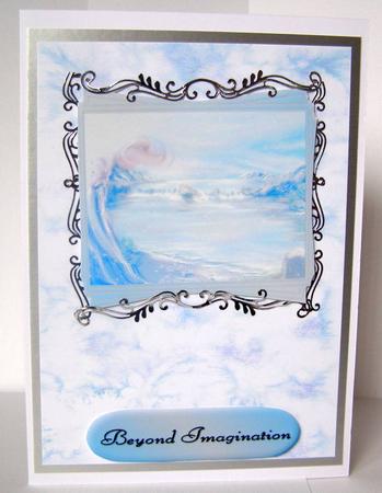 Blue Salt Sprinkle Watercolour Vellum by Margaret McCartney