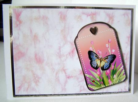 Pink Salt Sprinkle Watercolour Vellum by Margaret McCartney
