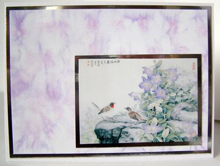 Purple Salt Sprinkle Watercolour Vellum by Margaret McCartney