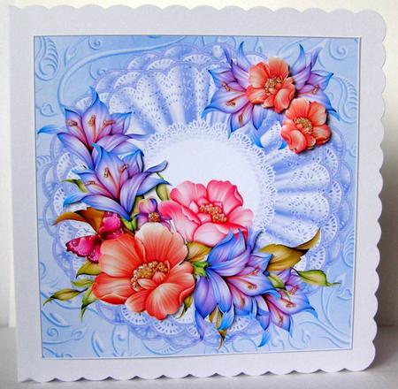 Floral Bleu Beauty by Margaret McCartney