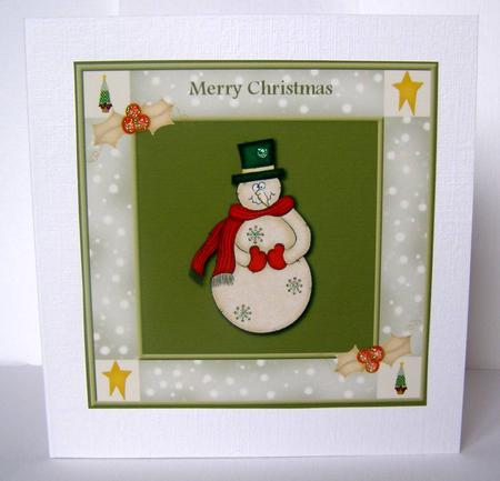 Old Snowman Toppers by Margaret McCartney