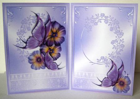 Insert to Flora and Flutters in Lilac by Margaret McCartney
