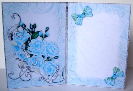 Blue Opalescent Bouquet Insert by Margaret McCartney
