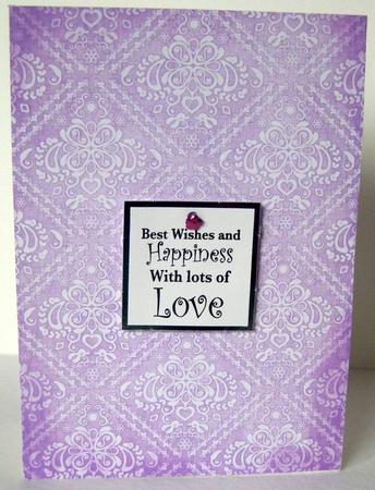 Shabby Chic Damask Backing Paper - Soft Lavender by Margaret McCartney