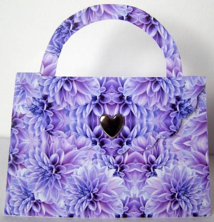 Dahlia Purple-icious, Backing by Margaret McCartney