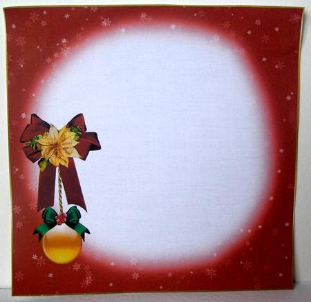 8x8 Vintage Christmas Lady in Luxury Frame Insert Plate by Margaret McCartney